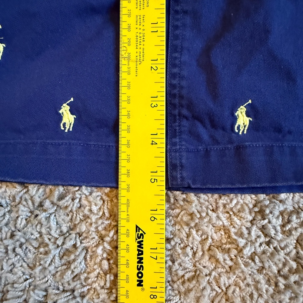 Polo by Ralph Lauren Navy Blue Skirt with Yellow Embroidered Logo Accents Size 8 - Picture 7 of 7
